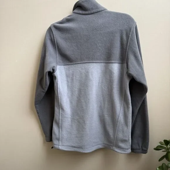 Columbia Jacket Mens Gray Fleece Coat Full Zip Outdoor Adult Size Small - Picture 2 of 4